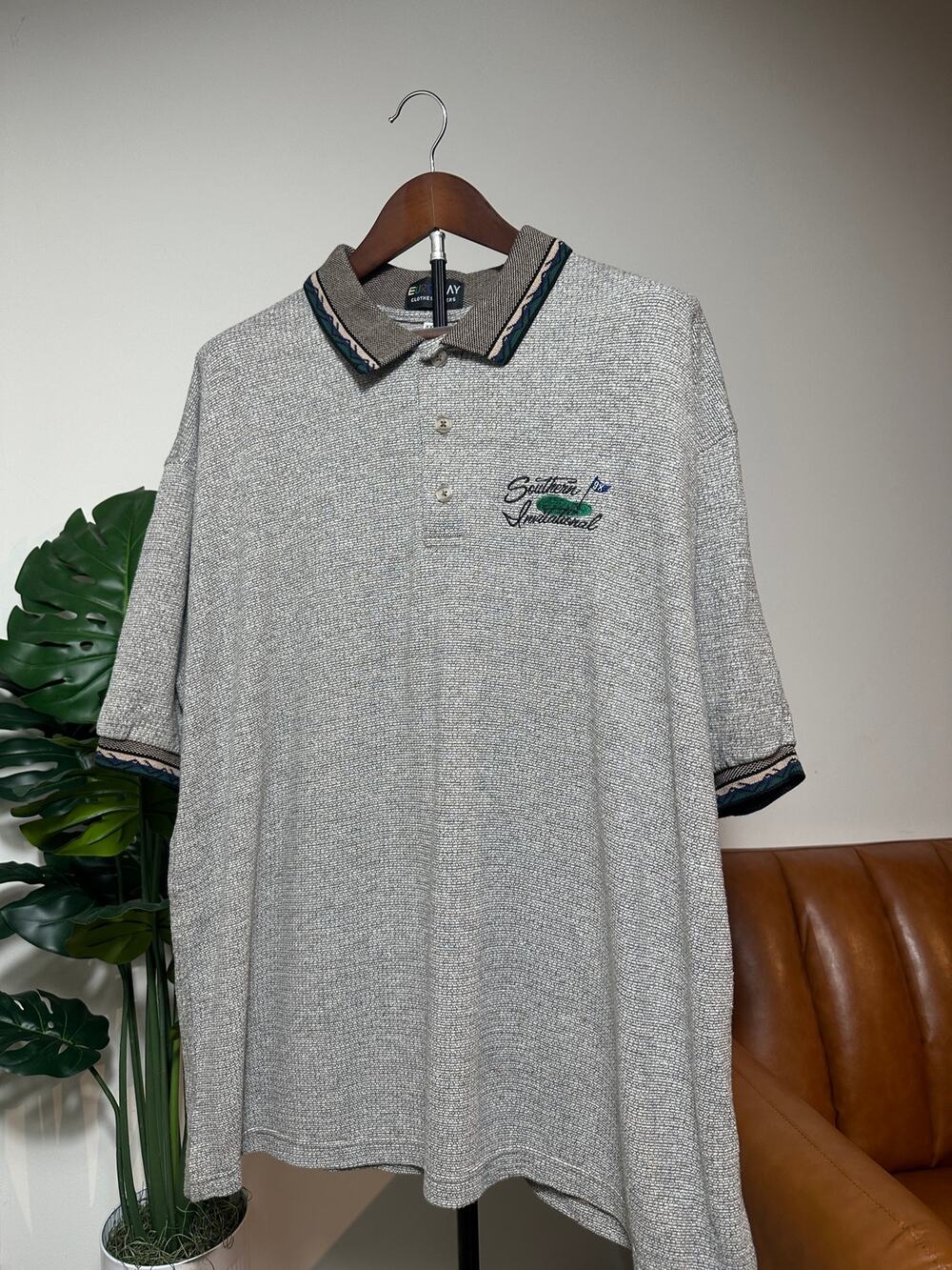 Vintage 1998 Southern International Golf Polo Shirt XXL Euro Bay Embroidered USA